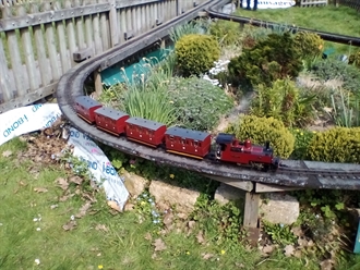 Narrow gauge store garden railway